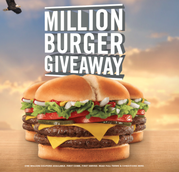 Free Burger First 1,000,000!