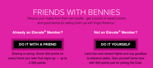 Free Virgin America Elevate Bonus Points