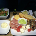 a plate of food on a table