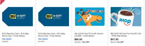 New Discounted Gift Cards Including Best Buy!