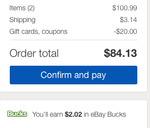 Hurry! eBay $20 Off $100 Purchase!