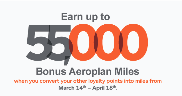 Up To 55,000 Bonus Air Canada Miles