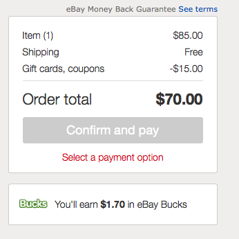 Ebay $15 Off $75 Order = Hot Deals On Gift Cards!