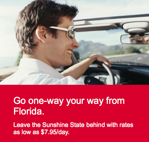 Sweet Deal! $7.95 Avis One Way Rentals Out Of Florida