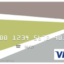 a credit card with a logo