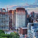 a city with many tall buildings