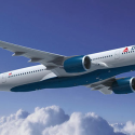 a plane flying in the sky