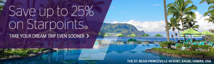 Last Chance To Buy Starpoints At Up To 25% Off!