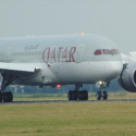 a large airplane on a runway