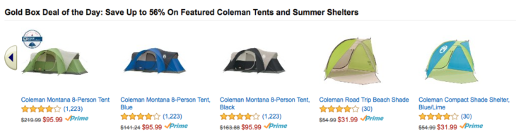 Amazon Up To 56% Off Tents And Beach Shelters