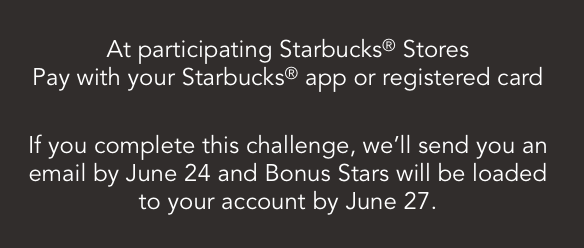 Starbucks Rewards Up To 140 Bonus Stars