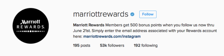 Free 500 Marriott Bonus Points!