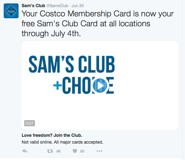 Use Costco Membership To Try Sam's Club Free!