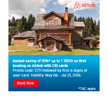 15% Discount On Airbnb With Citi Card