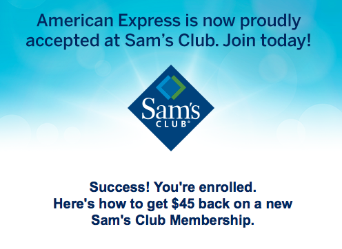 Free Sam's Club Membership With Amex Offers!
