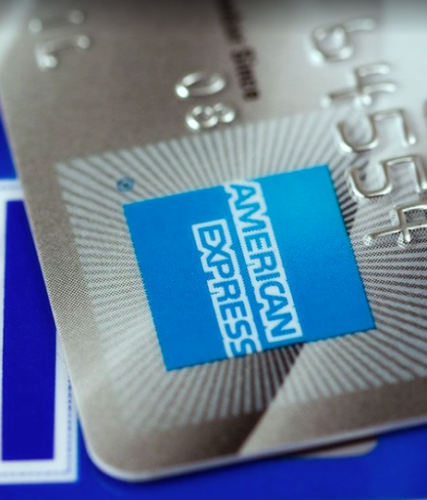 close up of a credit card