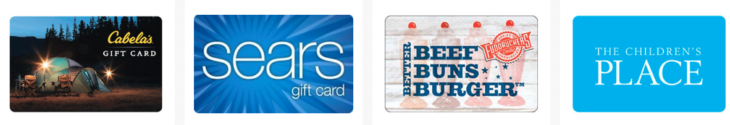 Deals On Gift Cards + 8% eBay Bucks Promo (Targeted)