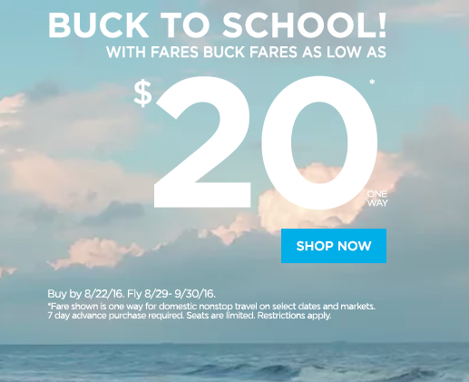 Deal Alert: Fares From $20 One-Way