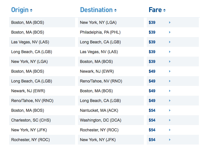 Deal Alert! Fares From Only $39!