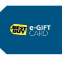 a blue and yellow e-gift card