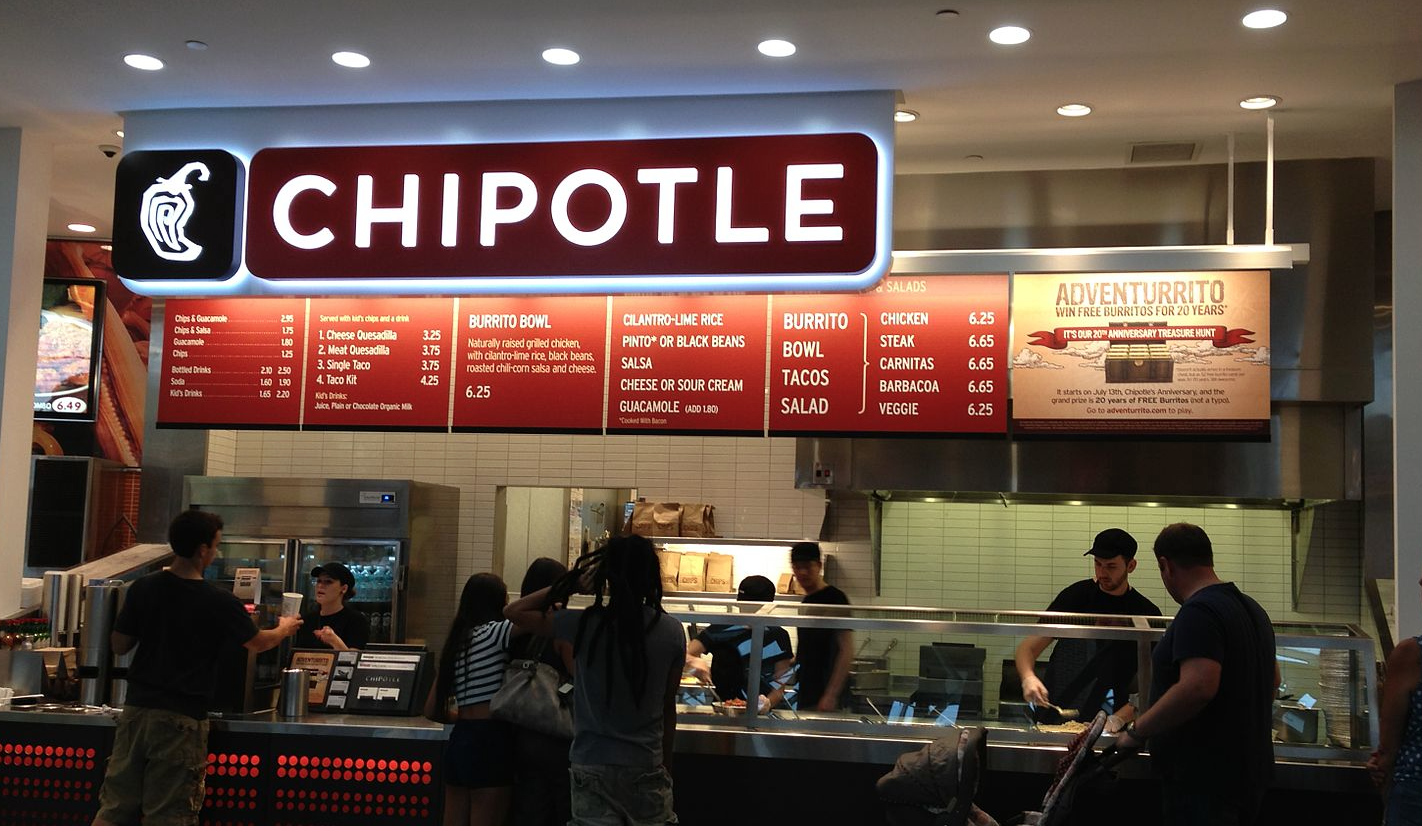 Deal Chipotle Buy One Get One Free Today Points Miles & Martinis