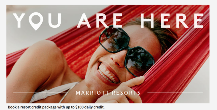 Marriott Resorts Up To $100 Daily Credit