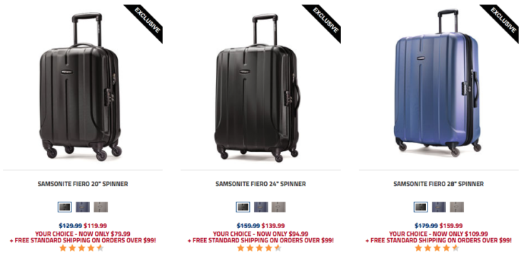 Samsonite Deals On Spinner Luggage With Promo Code