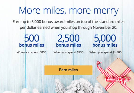 Earn Up To 5K United Bonus Miles Shopping