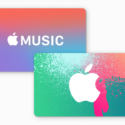 a couple of colorful gift cards