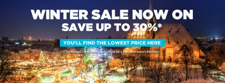 Hilton Up TO 30% Off Winter Sale 