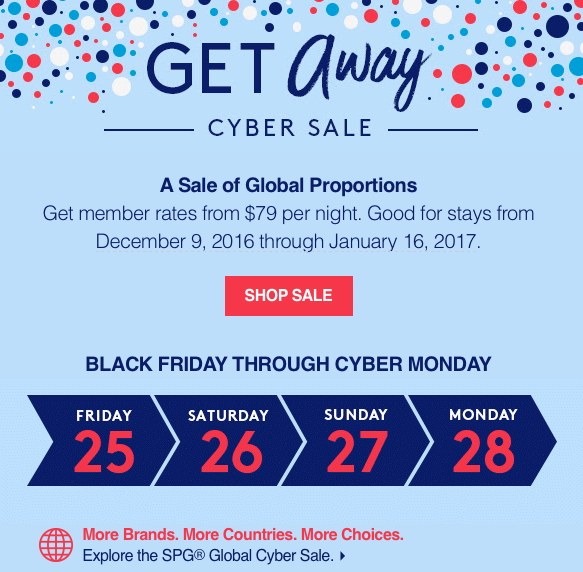 Marriott Cyber Sale Rates From $79