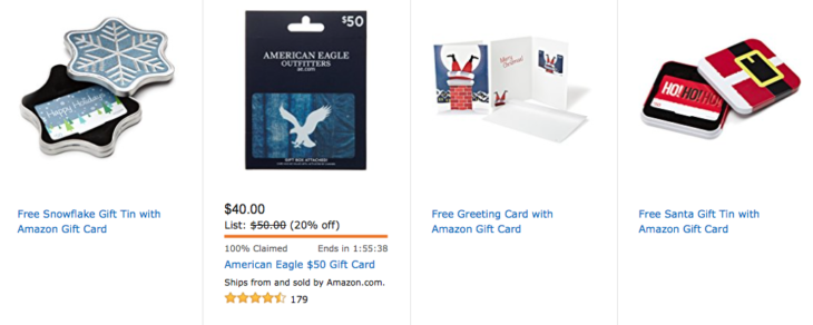 Amazon Tons Of Discounted Gift Card Deals!