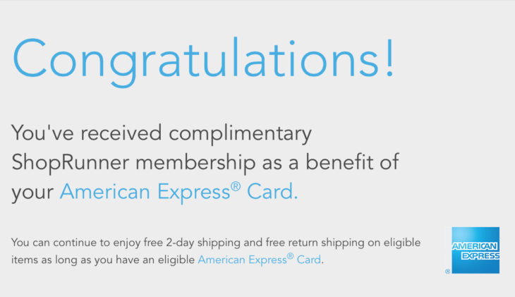 Amex Shoprunner