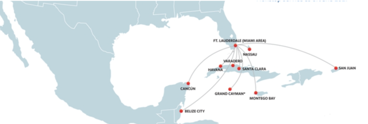 Southwest Route map 