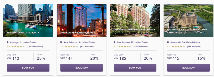 Save Starwood Hot Escapes Up To 47% Off Savannah, Bali, Ft Lauderdale