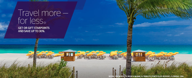 Starwood Points 30% Off