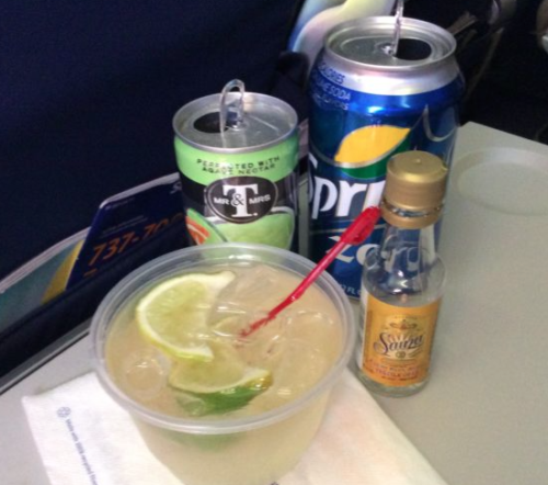 a drink and beverage on a table