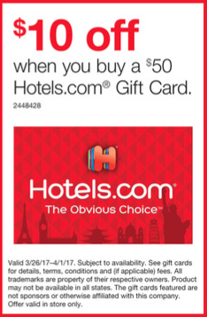 Staples Score 20% Off Hotels.com Gift Cards