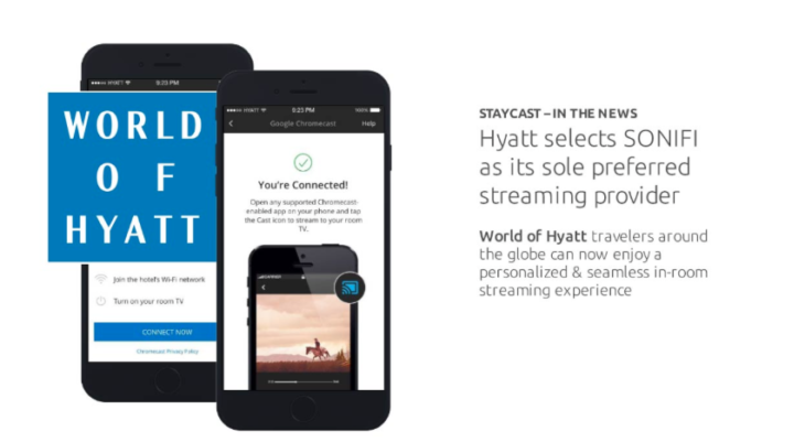 Hyatt Partners With Staycast For In-Room Streaming