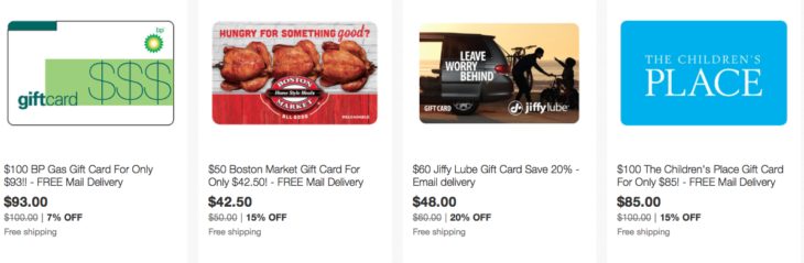 Discounted Gift Card Deals
