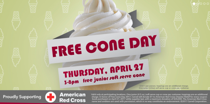 Free Ice Cream Cone Today!