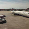 a large airplane parked on a tarmac