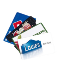 a group of gift cards