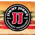 a sandwich with a logo