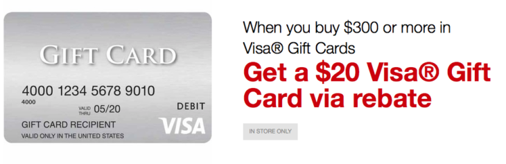 Staples New Visa Gift Card Deal