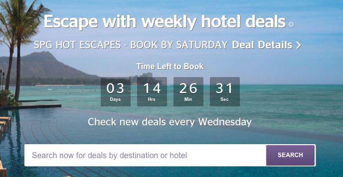 Save Up To 47% Starwood Hot Escapes