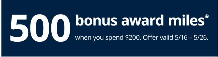 500 Bonus United Miles Shopping