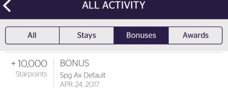 Earn 10K Bonus Starpoints (targeted)