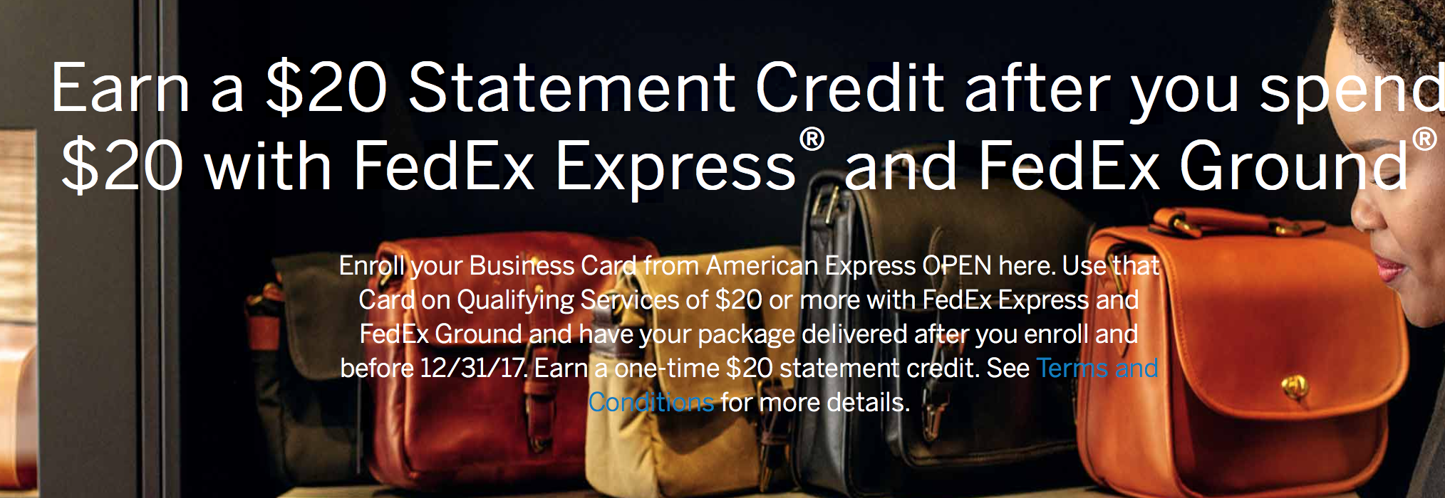 20 Back On 20 FedEx Business Amex Members (targeted)