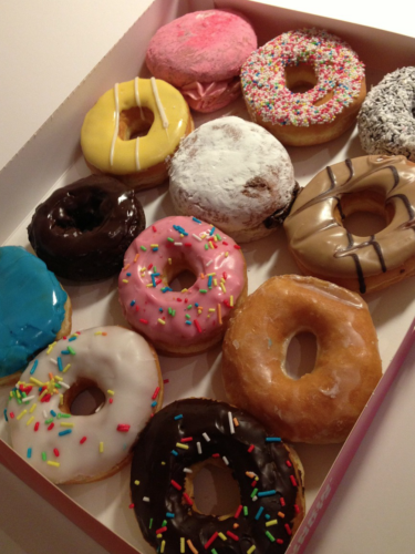 a box of donuts